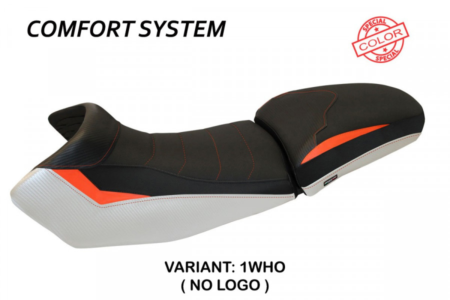 Housse de selle compatible KTM 1190 Adventure (13-16) modèle Fasano special color comfort system