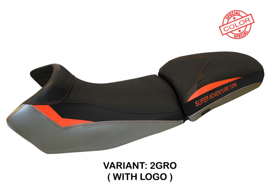 Funda de asiento compatible con KTM 1290 Super Adventure S - T (15-20) modelo Eden special color