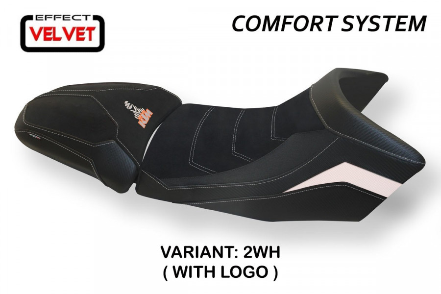 Sitzbezug kompatibel KTM 1290 Super Adventure S - T (15-20) Modell Gaeta velvet comfort system