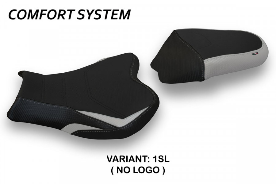 Funda de asiento compatible con Suzuki GSX R 1000 (09-16) modelo Itri 2 comfort system