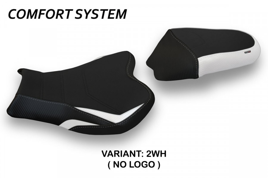 Funda de asiento compatible con Suzuki GSX R 1000 (09-16) modelo Itri 2 comfort system