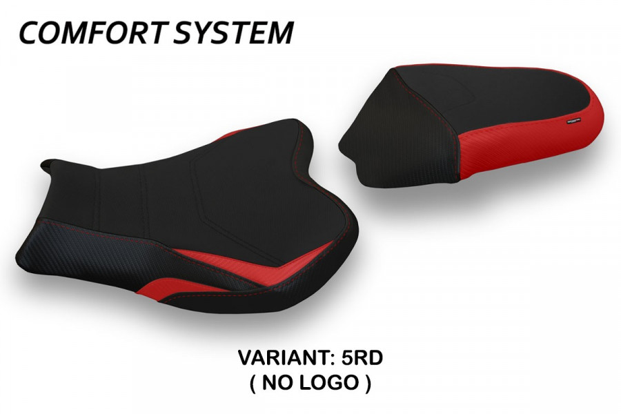 Funda de asiento compatible con Suzuki GSX R 1000 (09-16) modelo Itri 2 comfort system