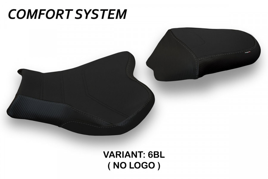 Funda de asiento compatible con Suzuki GSX R 1000 (09-16) modelo Itri 2 comfort system