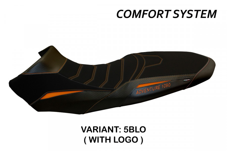 Housse de selle compatible KTM 1090 Adventure R (17-19) modèle Sassuolo 2 comfort system