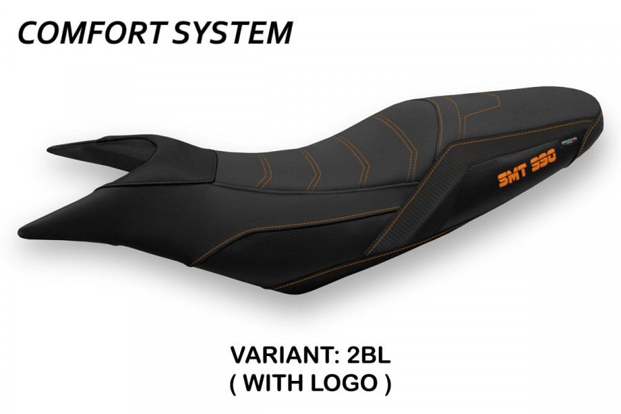 Sitzbezug kompatibel KTM 990 Supermoto T (09-16) Modell Pompei comfort system