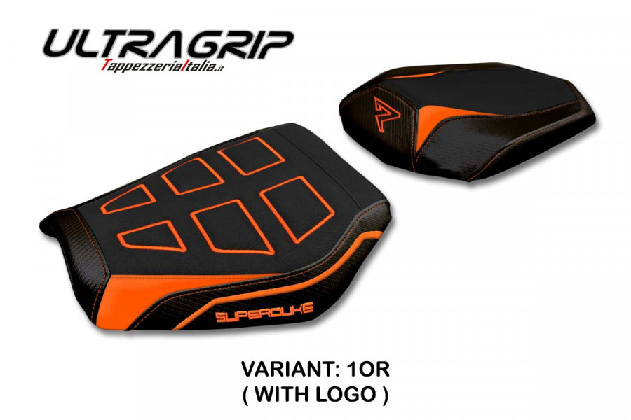 Funda de asiento compatible con KTM 1290 Super Duke R (20-22) modelo Delhi ultragrip