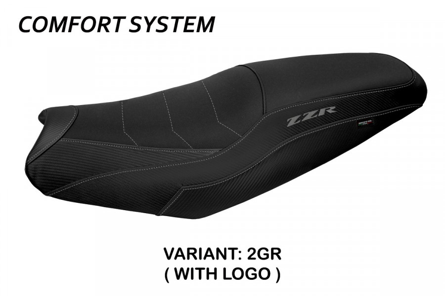 Housse de selle compatible Kawasaki ZZR 1400 (06-20) modèle Belize Comfort System