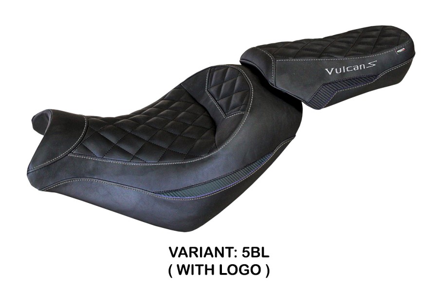 Funda de asiento compatible con Kawasaki Vulcan (14-22) modelo Taipei