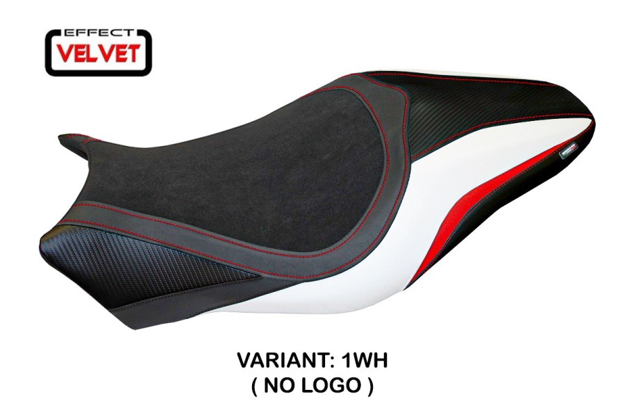 Funda de asiento compatible con Ducati Monster 821/1200 (17-20) modelo de terciopelo Valencia