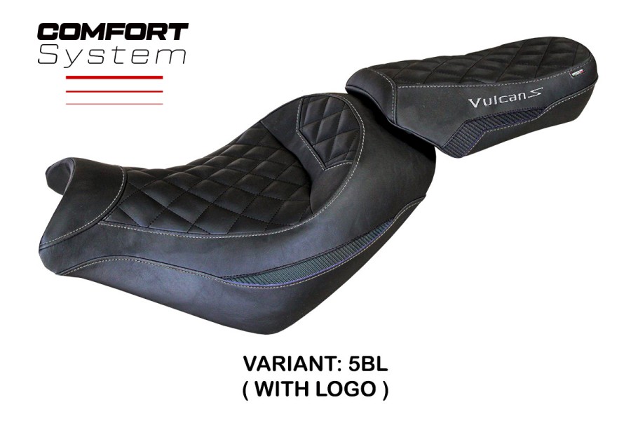 Funda de asiento compatible con Kawasaki Vulcan (14-22) modelo Taipei comfort system