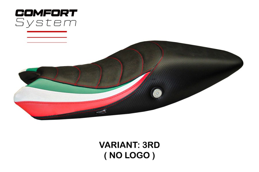 Housse de selle compatible Ducati Monster 1100/1100 EVO (09-13) modèle Tricolat Total Black comfort system