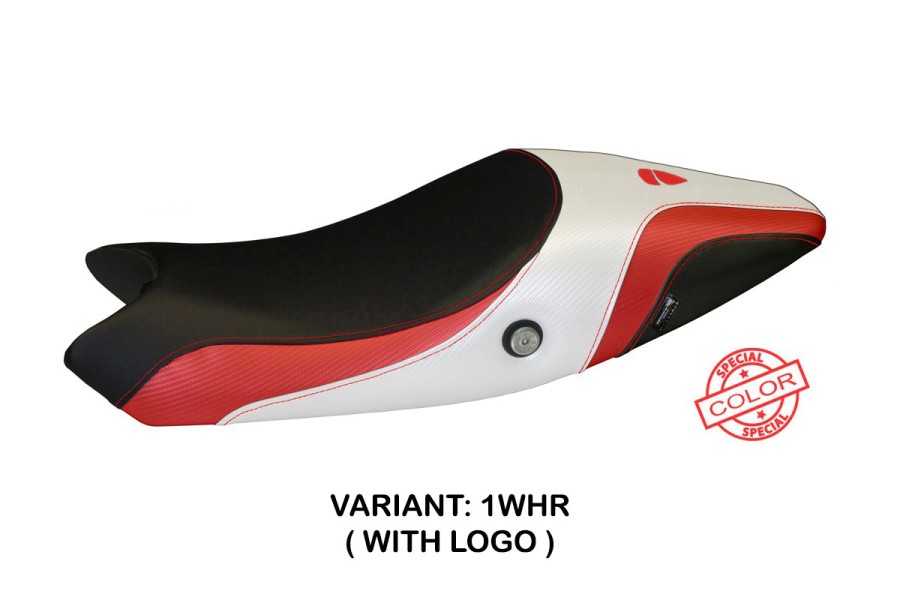 Housse de selle compatible Ducati Monster 1100/1100 EVO (09-13) modèle Logos Special Color