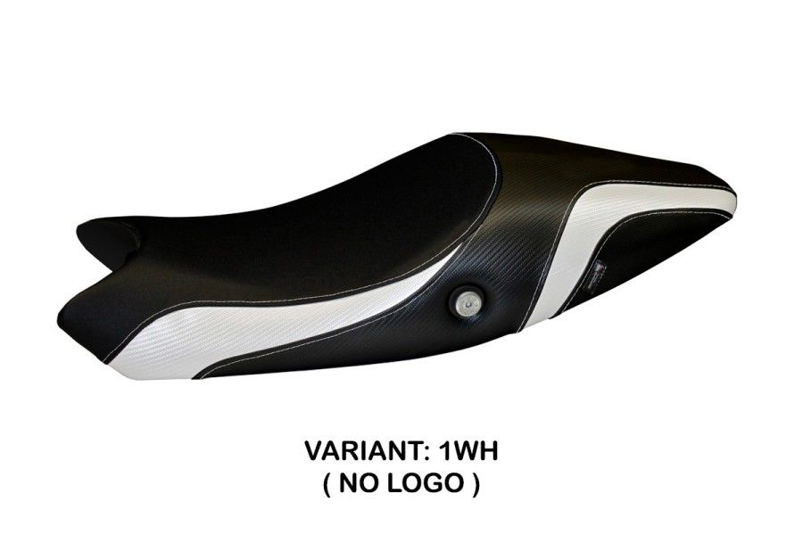 Housse de selle compatible Ducati Monster 1100/1100 EVO (09-13) modèle Logos Carbon Colat