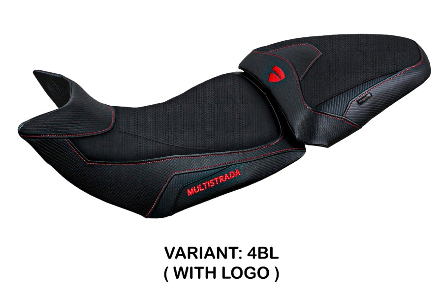 Funda de asiento compatible con Ducati Multistrada 1200/1260 (15-20) modelo Jazan