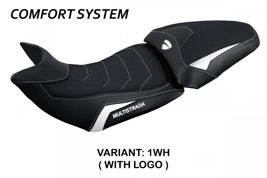 Funda de asiento compatible con Ducati Multistrada 1200/1260 (15-20) modelo Jazan comfort system