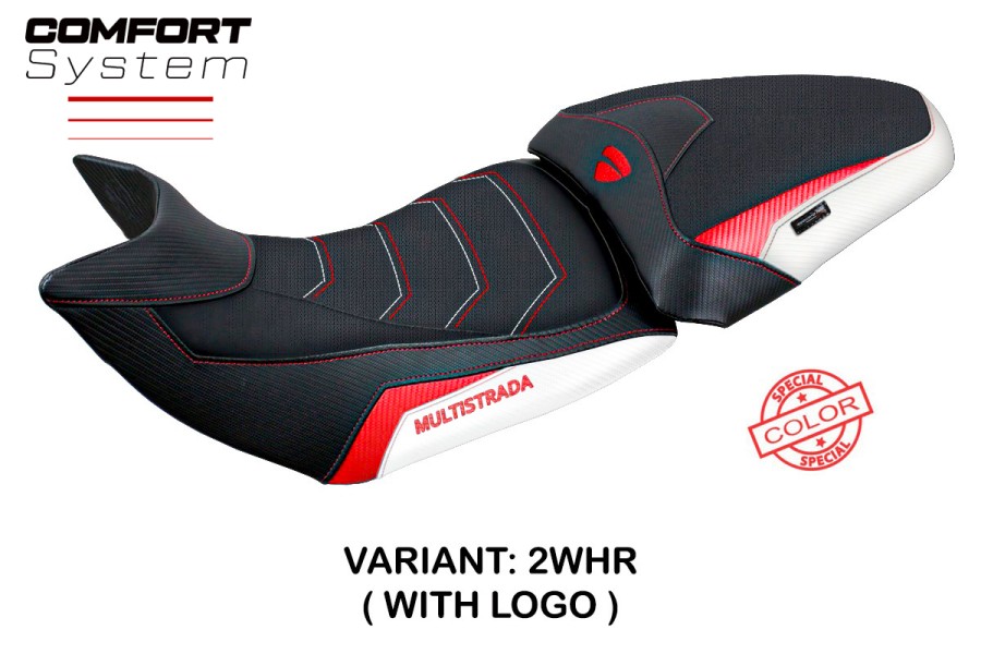 Funda de asiento compatible con Ducati Multistrada 1200/1260 (15-20) modelo Jazan comfort system