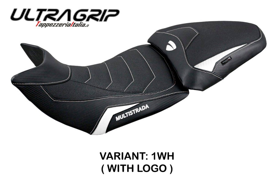 Funda de asiento compatible con Ducati Multistrada 1200/1260 (15-20) modelo Jazan ultragrip