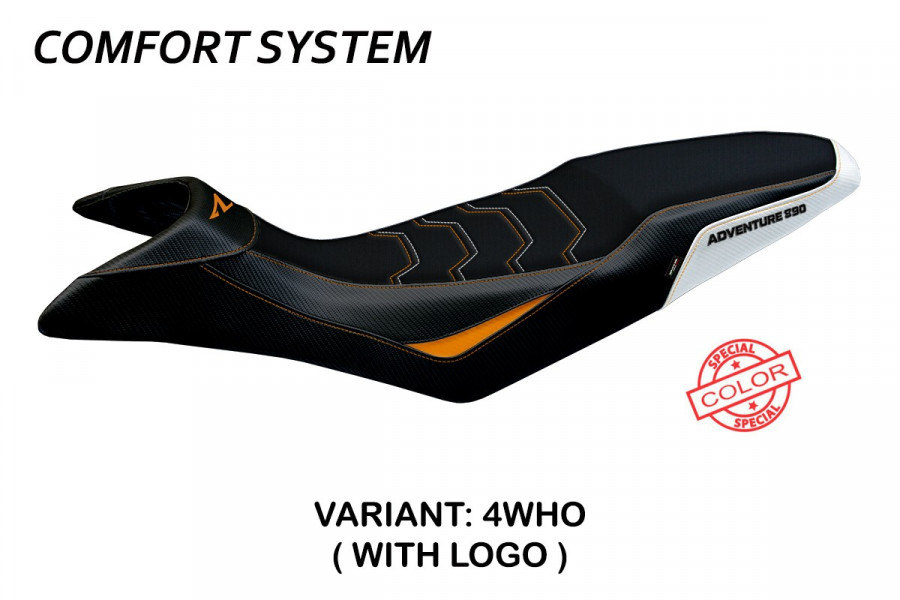 Housse de selle compatible KTM 890 Adventure R (21-22) modèle Mazyr comfort system