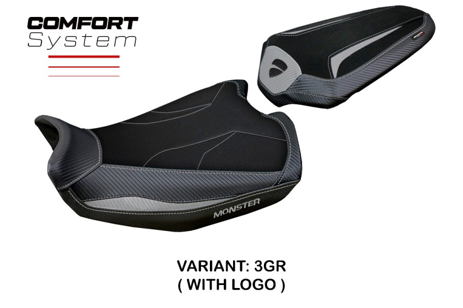 Funda de asiento compatible con Ducati Monster 937 (21-22) modelo Linosa comfort system