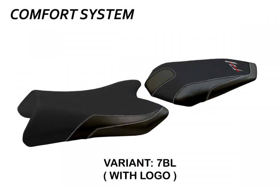 Funda de asiento compatible Yamaha FZ1 (06-16) modelo Vicenza comfort system