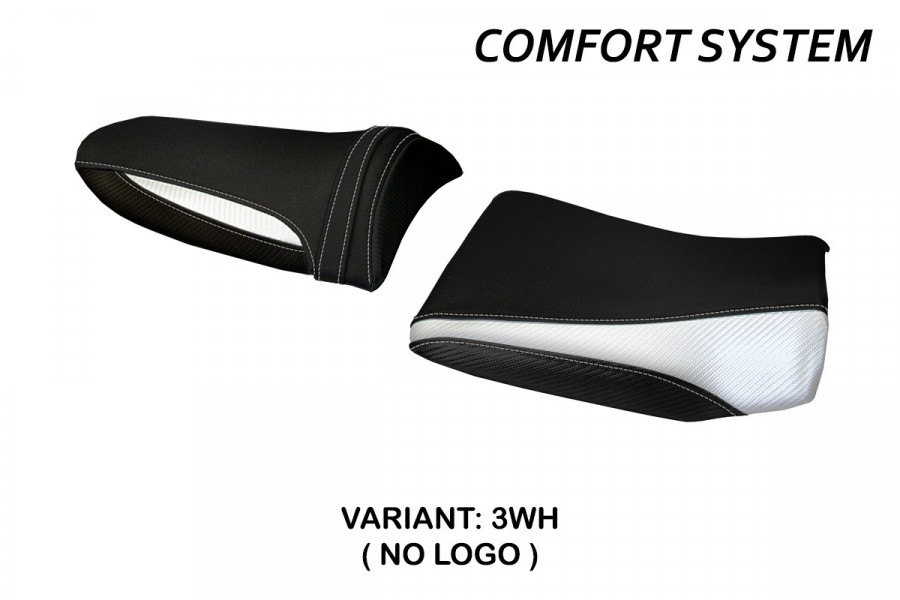 Funda de asiento compatible con Kawasaki Z 750 (03-06) modelo Pozzuoli 1 comfort system