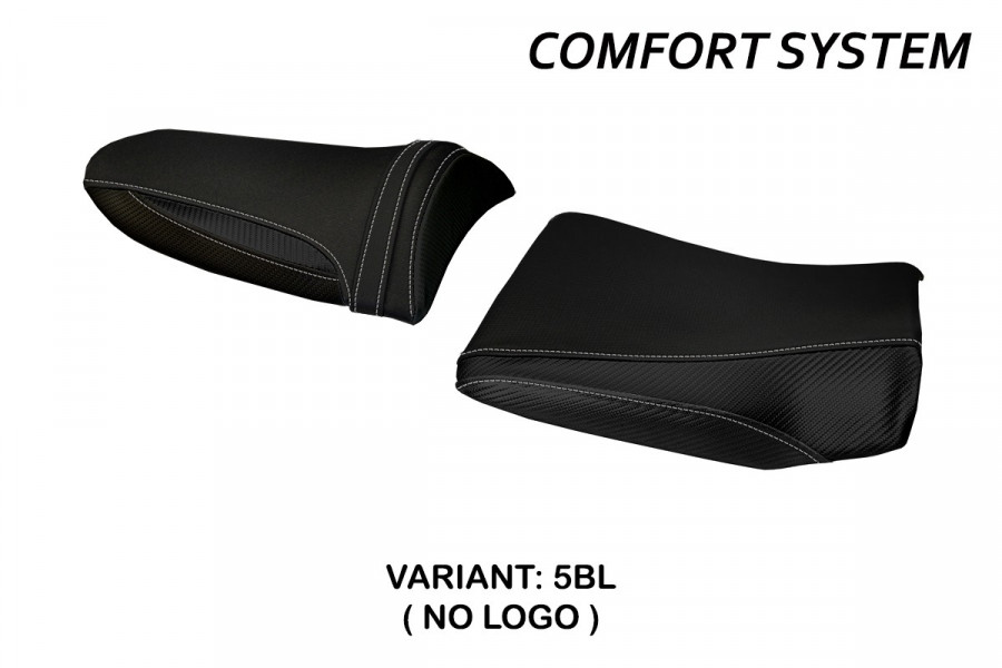 Funda de asiento compatible con Kawasaki Z 750 (03-06) modelo Pozzuoli 1 comfort system