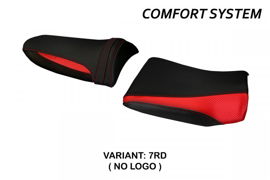 Funda de asiento compatible con Kawasaki Z 750 (03-06) modelo Pozzuoli 1 comfort system