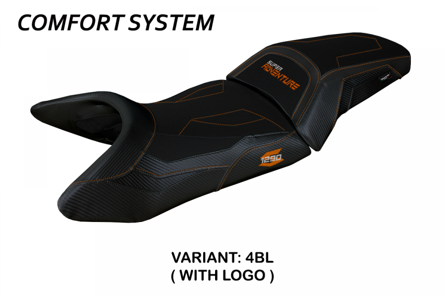 Funda de asiento compatible con KTM 1290 Super Adventure S (21-22) modelo Lumiar comfort system