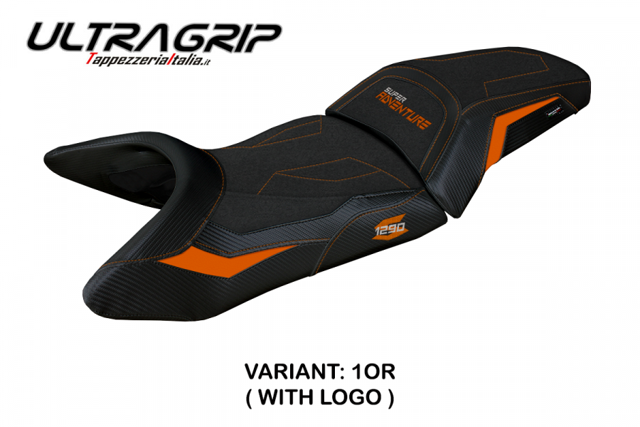 Funda de asiento compatible con KTM 1290 Super Adventure S (21-22) modelo Lumiar ultragrip