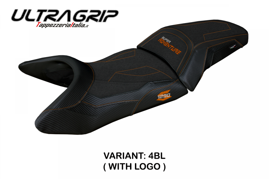 Funda de asiento compatible con KTM 1290 Super Adventure S (21-22) modelo Lumiar ultragrip