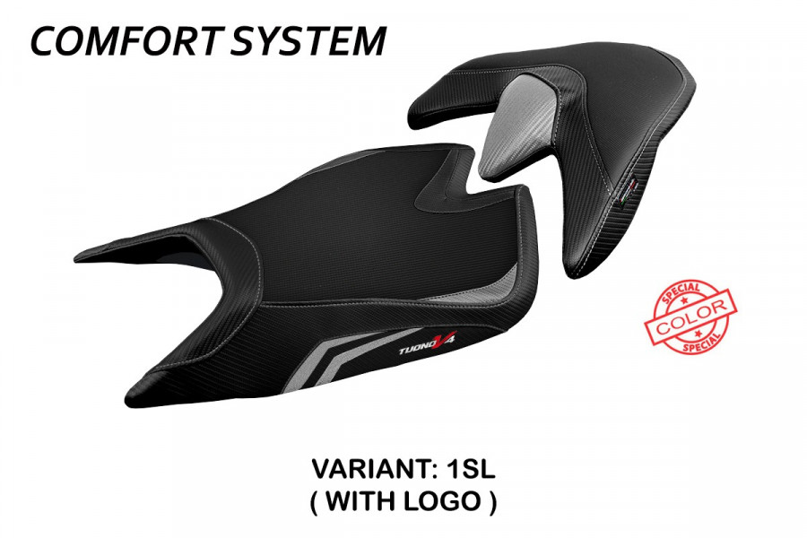 Funda de asiento compatible Aprilia Tuono V4 (21-22) modelo Zuera comfort system special color