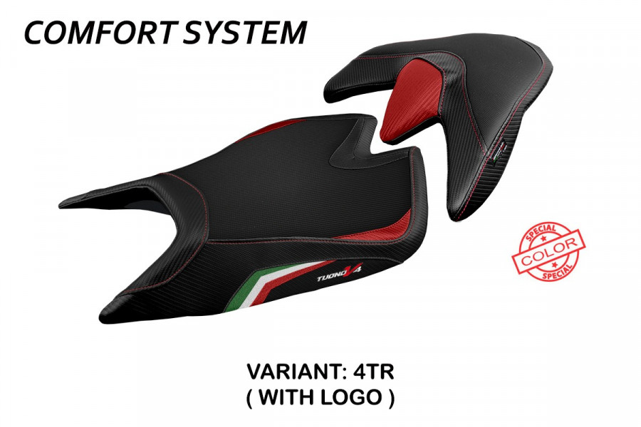 Funda de asiento compatible Aprilia Tuono V4 (21-22) modelo Zuera comfort system special color