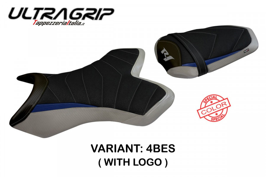 Funda de asiento compatible con Yamaha R1 (04-06) modelo Tolone 1 special color ultragrip