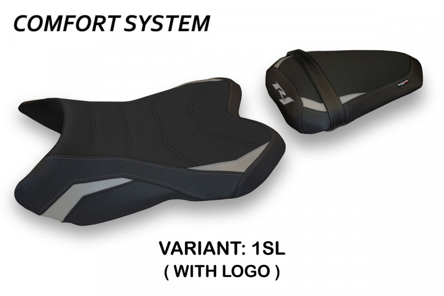 Funda de asiento compatible con Yamaha R1 (07-08) modelo Marstal 1 comfort system