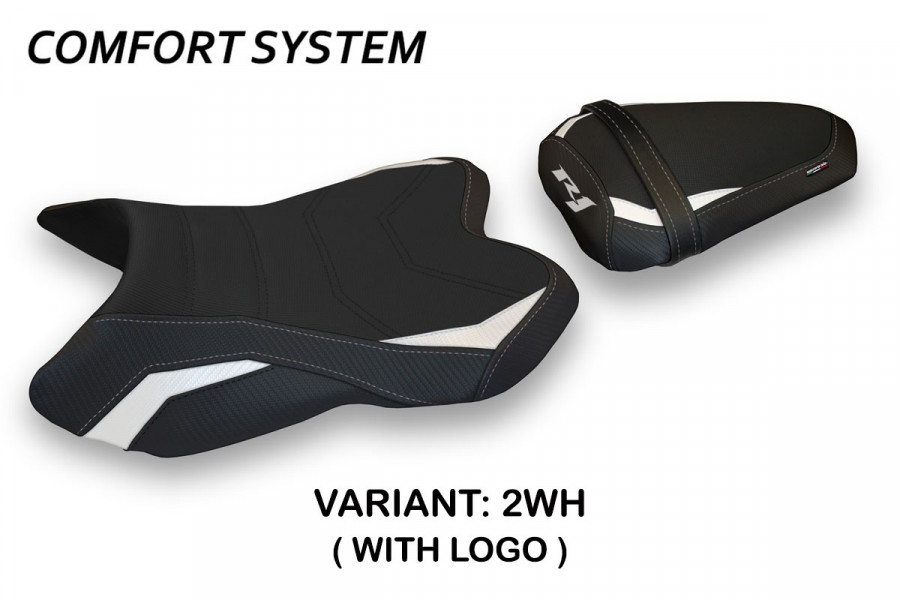 Funda de asiento compatible con Yamaha R1 (07-08) modelo Marstal 1 comfort system