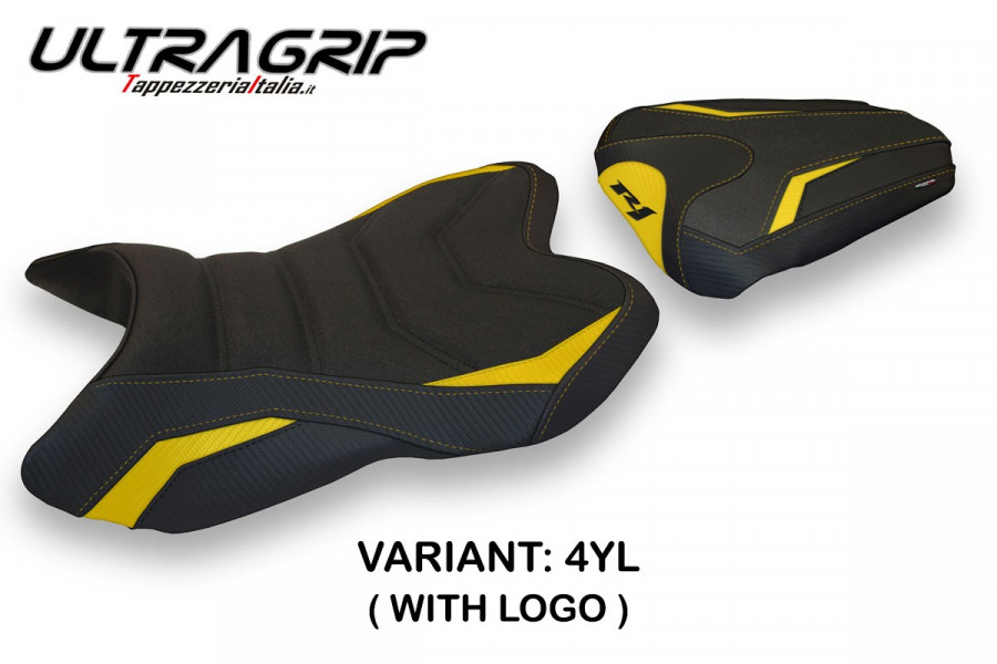 Funda de asiento compatible con Yamaha R1 (07-08) modelo Habay 1 ultragrip