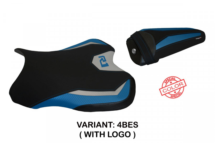 Housse de selle compatible Yamaha R1 (15-22) modèle special color Bilbao