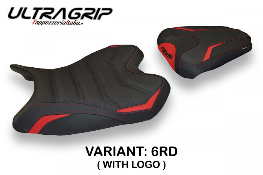 Funda de asiento compatible con Yamaha R6 (08-16) modelo Bardi 1 ultragrip