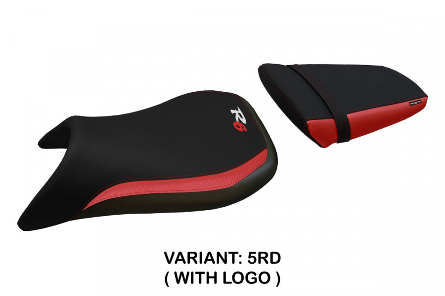 Seat cover compatible Yamaha R6 (99-02) Glasgow 2 model