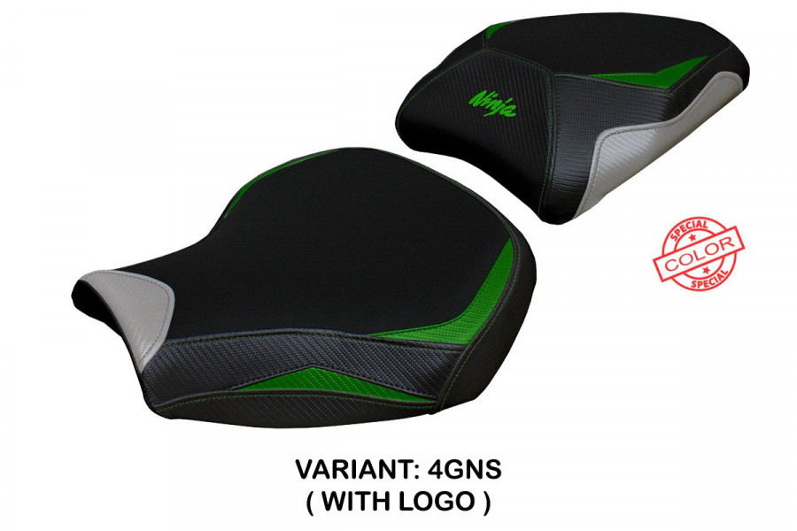 Funda de asiento compatible con Kawasaki Ninja H2 1000 SX (18-22) modelo Moniz