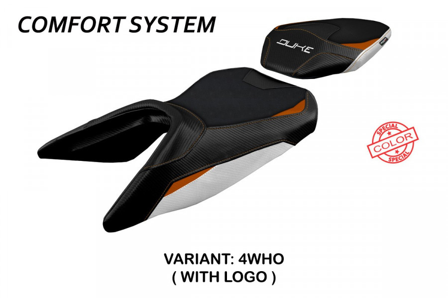 Sitzbezug kompatibel KTM 390 Duke (17-22) Modell Haiti comfort system