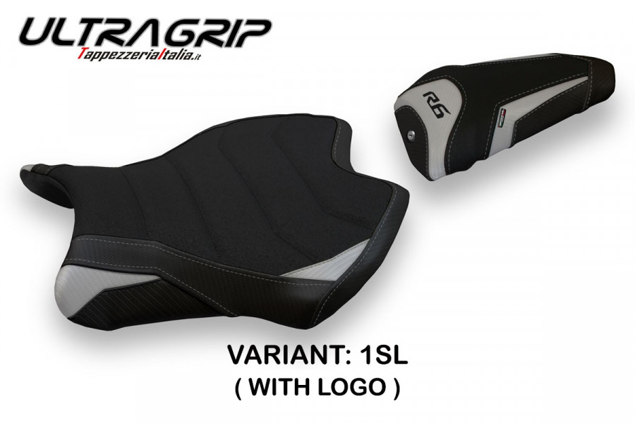 Funda de asiento compatible con Yamaha R6 (17-22) modelo Helsinki 1 ultragrip