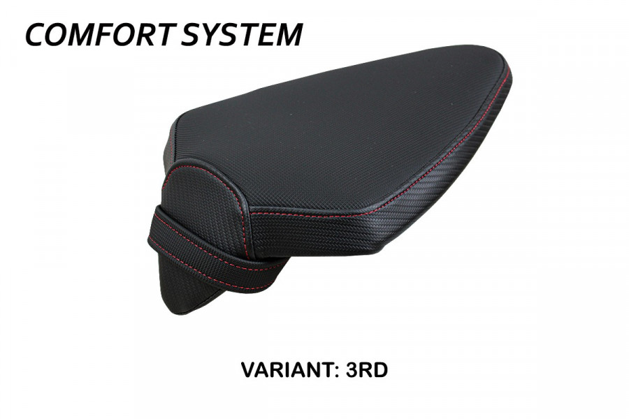 Funda asiento acompañante compatible con Aprilia Tuono V4 Factory (21-22) modelo Hollis comfort system