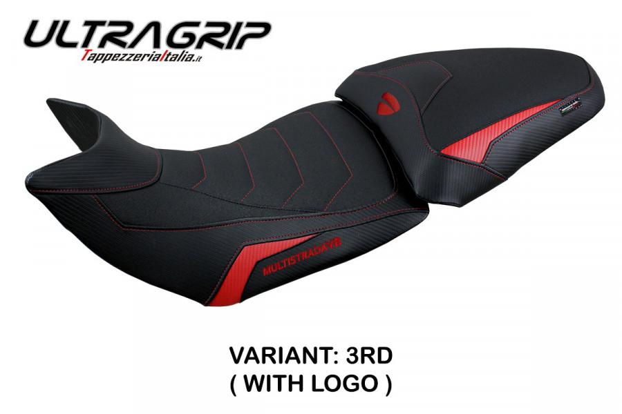 Housse de selle compatible Ducati Multistrada V2 (21-22) modèle Haria ultragrip