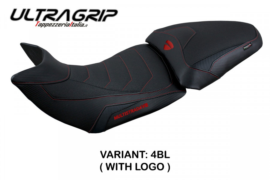 Funda de asiento compatible con Ducati Multistrada V2 (21-22) modelo Haria ultragrip