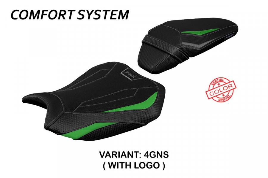 Funda de asiento compatible Kawasaki Z H2 (20-22) modelo Argos comfort system