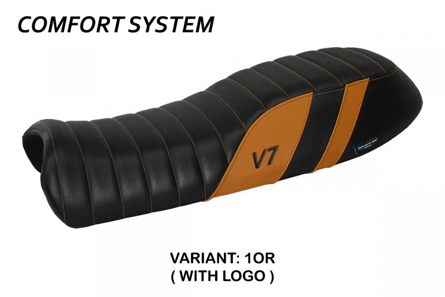 Funda de asiento compatible Moto Guzzi V7 modelo Davis comfort system