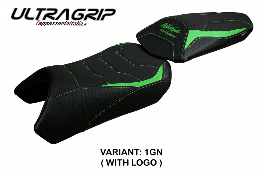 Funda de asiento compatible con Kawasaki Ninja 1000 SX (20-22) modelo Arusha ultragrip