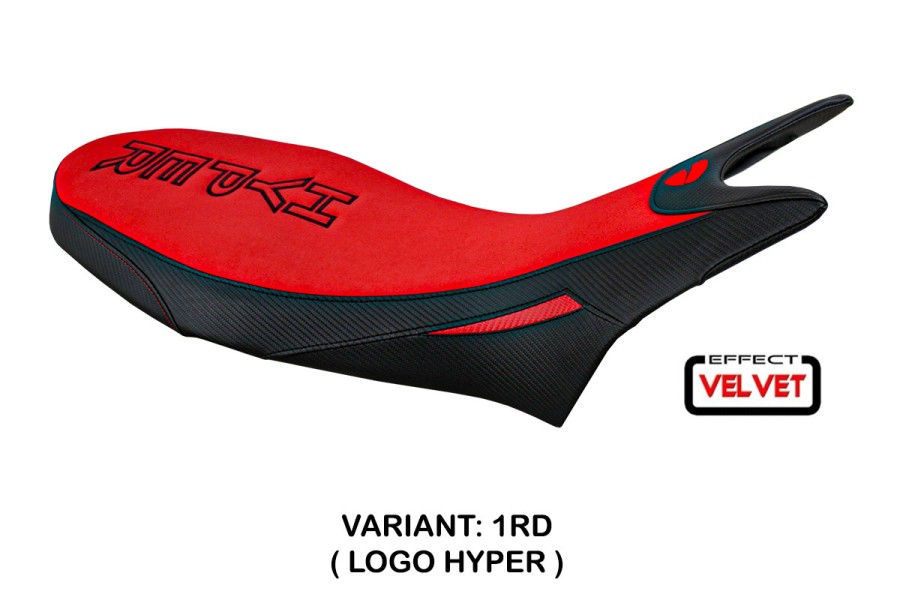 Funda de asiento compatible con Ducati Hypermotard 950 (19-22) modelo Hyperconcept Velvet