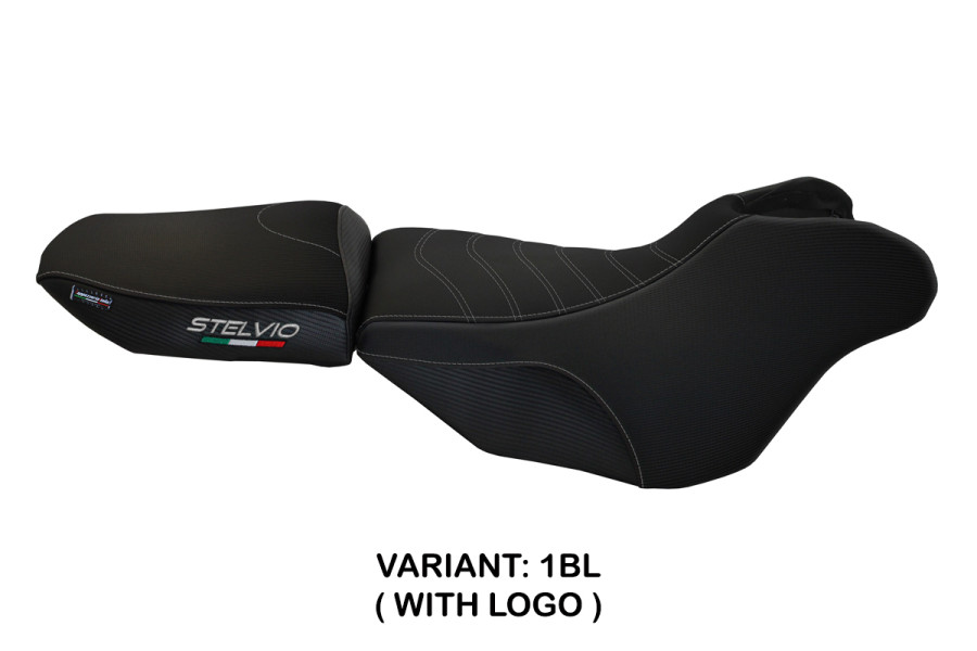 Funda de asiento compatible con Moto Guzzi Stelvio 1200 (08-16) modelo Ives